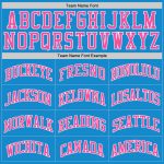 Custom Basketball Jersey - Authentic Throwback in Blue, Pink, and White Custom Blue Pink-White Authentic Throwback Basketball - Image 3