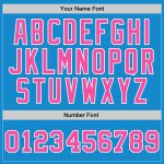 Custom Basketball Jersey - Authentic Throwback in Blue, Pink, and White Custom Blue Pink-White Authentic Throwback Basketball - Image 4