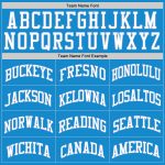 Custom Blue White-Light Blue Basketball Jersey - Authentic Throwback Design Custom Blue White-Light Blue Authentic Throwback - Image 3