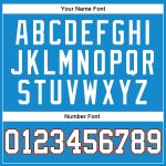 Blue White Navy Orange Basketball Jersey - Custom Authentic Throwback Design Custom Blue White Navy-Orange Authentic Throwback - Image 4