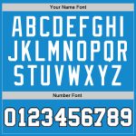 Custom Basketball Jersey - Authentic Blue White Silver Gray Throwback Design Custom Blue White-Silver Gray Authentic Throwback - Image 4