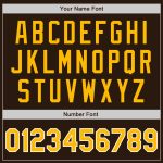 Custom Brown Gold-White Authentic Baseball Jersey for Personalized Team Wear Custom Brown Gold-White Authentic Baseball Jersey - Image 5