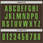 Custom Performance Golf Polo Shirt in Brown and Neon Green Custom Brown Neon Green Performance Golf Polo Shirt - Image 5