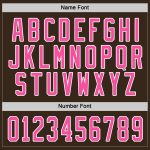 Custom Brown Pink White Hockey Jersey - Personalized Team Apparel, Customizable Sports Uniform Custom Brown Pink-White Hockey - Image 4
