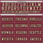 Burgundy Black-Cream Mesh Authentic Football Jersey - Custom Design Custom Burgundy Black-Cream Mesh Authentic Football Jersey - Image 3