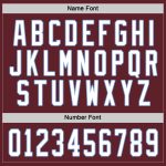 Burgundy Light Blue Custom Hockey Jersey for Men and Women Custom Burgundy White-Light Blue Hockey Jersey - Image 4