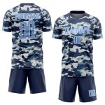 Light Blue-Royal Camo Soccer Jersey for Salute To Service - Custom Sublimation Uniform Custom Camo Light Blue-Royal Sublimation - Image 2