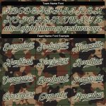 Olive White Camo Classic Woodland Salute to Service Baseball Jersey - Custom Authentic Design Custom Camo Olive-White Dark - Image 4