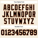 Custom Performance T-Shirt in Cream Black Orange Old Gold Long Sleeve Custom Cream Black Orange-Old Gold Long Sleeve Performance - Image 5