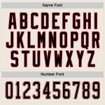Black-Red Custom Hockey Jersey - Personalized Cream Jersey for Teams and Fans Custom Cream Black-Red Hockey Jersey - Image 4
