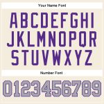 Cream Gray Purple Long Sleeve Performance T-Shirt for Men and Women, Custom Design Custom Cream Gray-Purple Long Sleeve Performance - Image 5