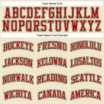 Custom Basketball Jersey Kelly Green and Red Authentic Throwback Style Custom Cream Kelly Green-Red Authentic Throwback Basketball - Image 3