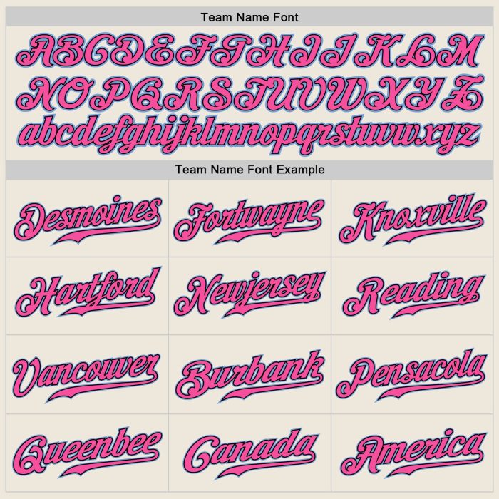 Custom Baseball Jersey - Authentic Cream Light Blue Black Pink Design Custom Cream Light Blue Black-Pink Authentic Baseball - Image 5