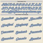 Custom Light Blue Steel Gray Performance T-Shirt for Men and Women, Style 8932 Custom Cream Light Blue-Steel Gray Performance - Image 3