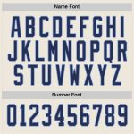 Custom Navy-Light Blue Cream Hockey Jersey - Personalized Sports Apparel Custom Cream Navy-Light Blue Hockey Jersey - Image 4