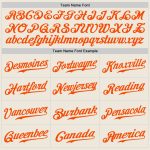 Custom Navy Orange Authentic Baseball Jersey - Personalized Cream Design Custom Cream Navy-Orange Authentic Baseball Jersey - Image 4