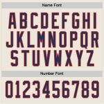 Custom Navy-Orange Hockey Jersey - Personalized Cream Team Apparel Custom Cream Navy-Orange Hockey Jersey - Image 4