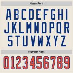 Custom Orange-Royal Hockey Jersey - Personalized Cream Team Apparel Custom Cream Orange-Royal Hockey Jersey - Image 4