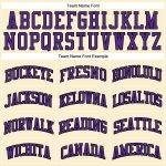 Authentic Throwback Basketball Jersey - Custom Purple and Black Design Custom Cream Purple-Black Authentic Throwback Basketball - Image 3