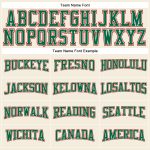 Custom Performance T-Shirt Long Sleeve Cream Red Kelly Green for Men and Women Custom Cream Red-Kelly Green Long Sleeve Performance - Image 4
