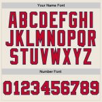 Authentic Throwback Basketball Jersey Custom Cream Red-Navy Design Custom Cream Red-Navy Authentic Throwback Basketball Jersey - Image 3