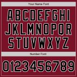 Custom Crimson Black and White Baseball Jersey - Authentic Design, Great Fit Custom Crimson Black-White Authentic Baseball - Image 5