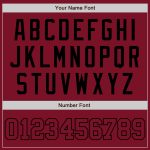 Custom Crimson-Black Authentic Baseball Jersey for Men - Personalized Sports Apparel Custom Crimson Crimson-Black Authentic - Image 5