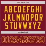 Custom Crimson-Gold Authentic Baseball Jersey - Personalized Team Jersey Custom Crimson Crimson-Gold Authentic Baseball Jersey - Image 5
