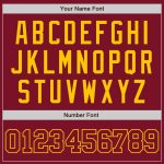 Custom Crimson Gold Authentic Baseball Jersey - Style 9283 Custom Crimson Crimson-Gold Authentic Baseball Jersey Style 9283 - Image 5