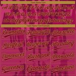 Custom Crimson-Old Gold 3D Pattern Baseball Jersey - Authentic Design Custom Crimson Crimson-Old Gold 3D Pattern Design Authentic - Image 4