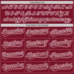 Custom Crimson-White Authentic Baseball Jersey - Personalized Team Apparel Custom Crimson Crimson-White Authentic Baseball - Image 4
