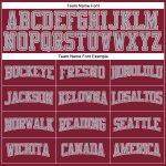 Crimson Gray White Long Sleeve Performance T-Shirt Custom Design for Men Custom Crimson Gray-White Long Sleeve Performance - Image 4