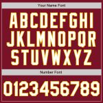 Custom Authentic Baseball Jersey in Crimson White and Gold Colors Custom Crimson White-Gold Authentic Baseball Jersey - Image 5