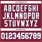 Custom Long Sleeve Performance T-Shirt in Crimson and White-Light Blue for Men Custom Crimson White-Light Blue Long Sleeve - Image 5