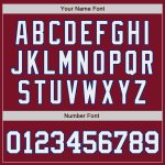 Custom Baseball Jersey - Crimson White-Royal Authentic Style 5530 Custom Crimson White-Royal Authentic Baseball Jersey Style - Image 5