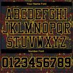 Black-Gold Basketball Jersey Custom Figure Round Neck Sublimation Suit Custom Figure Black-Gold Round Neck Sublimation Basketball - Image 4