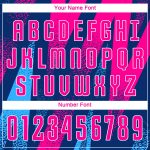 Pink-Royal Sublimation Soccer Uniform Jersey - Custom Figure Sportswear Apparel Custom Figure Pink-Royal Sublimation Soccer - Image 5