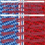 Red-Royal 3D Pattern Baseball Jersey - Custom Design Authentic Sports Apparel Custom Figure Red-Royal 3D Pattern Design Authentic - Image 4