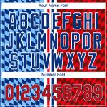 Red-Royal 3D Pattern Baseball Jersey - Custom Design Authentic Sports Apparel Custom Figure Red-Royal 3D Pattern Design Authentic - Image 5