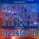 Galactic 3D Pattern Long Sleeve Performance T-Shirt - Custom White Light Blue Custom Galactic White-Light Blue 3D Pattern - Image 4