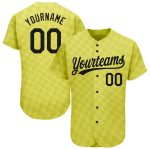 Custom Gold Black 3D Baseball Jersey - Unique Pattern Design Authentic Sports Apparel Custom Gold Black 3D Pattern Design