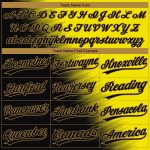 Custom Gold Black 3D Pattern Authentic Baseball Jersey - Old Gold Design Custom Gold Black-Old Gold 3D Pattern Design Authentic - Image 4