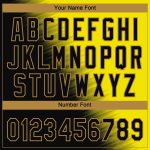 Custom Gold Black 3D Pattern Authentic Baseball Jersey - Old Gold Design Custom Gold Black-Old Gold 3D Pattern Design Authentic - Image 5