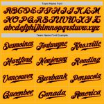 Custom Gold Black Orange Baseball Jersey - Authentic Team Apparel for Ultimate Fan Experience Custom Gold Black-Orange Authentic - Image 4