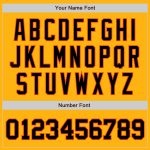 Custom Gold Black Orange Baseball Jersey - Authentic Team Apparel for Ultimate Fan Experience Custom Gold Black-Orange Authentic - Image 5