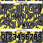 Custom Gold Black White Basketball Jersey Round Neck Sublimation Suit Custom Gold Black-White Round Neck Sublimation Basketball - Image 4