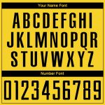 Custom Soccer Uniform Jersey Gold Black White Sublimation Style 4591 Custom Gold Black-White Sublimation Soccer Uniform Jersey - Image 5