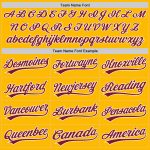 Custom Crimson-White Gold Baseball Jersey - Authentic Sports Apparel Custom Gold Crimson-White Authentic Baseball Jersey - Image 4