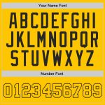 Custom Gold Black Basketball Jersey - Authentic Throwback Style Custom Gold Gold-Black Authentic Throwback Basketball Jersey - Image 3