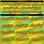 Custom Gold Black Light Blue 3D Pattern Baseball Jersey - Authentic Design Custom Gold Gold Black-Light Blue 3D Pattern Design - Image 4